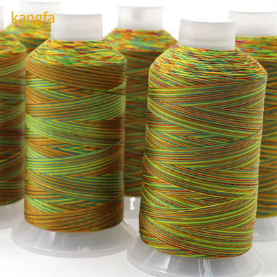 Eco-Friendly Kangfa Tex70 Sewing Thread 100% Polyester Rainbow Yarn Count 120D-1680D