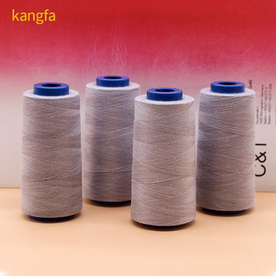 40/2 100% Spun Polyester Cotton Sewing Thread for Touch Screen Silver Conductive Yarn