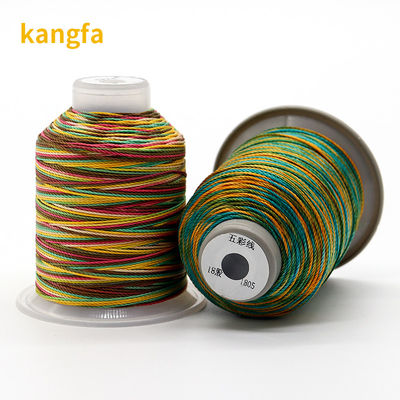 Low Shrinkage 100% Polyester Multi Color Sewing Threads for Yarn Count 3Plys Weaving Crafts