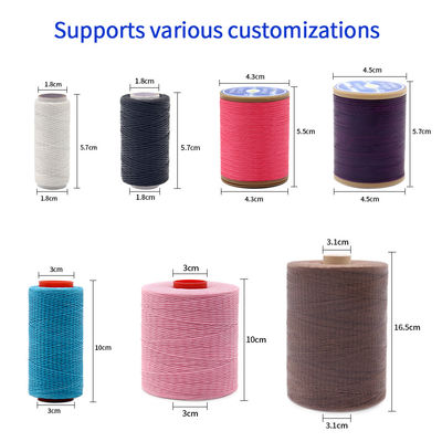 Flat Waxed Thread High Tenacity 210D/16 Waxed Silk Braided Thread for Handicrafts