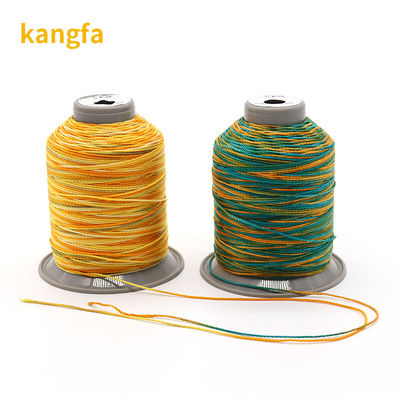 Low Shrinkage 100% Polyester Multi Color Sewing Threads for Yarn Count 3Plys Weaving Crafts