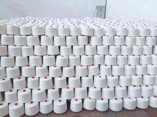 Manufacture Produce Spun Polyester Yarn OEM Raw White 60/2 with Chemical Resistance