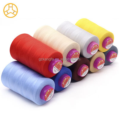 Supply Polyester Cotton Thread 40/2 5000 Yards 100% Spun Sewing Thread for Tablecloth