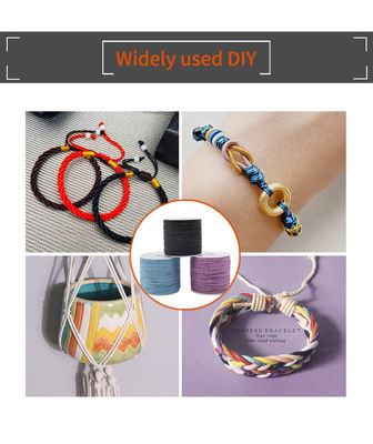 60g Weight Multi Colors Round Waxed Thread for Universal Hand Knitting Jewelry Accessories