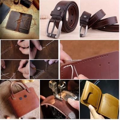 High Temperature Resistant Durable Leather Flat Waxed Thread for DIY Handicraft Tool