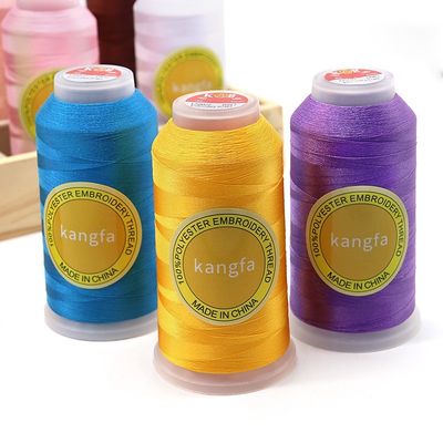 700 Vibrant Colors for 120D/2 Polyester Embroidery Thread on Hard and Thick Materials