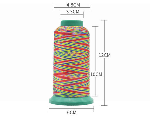 Shoes High Tenacity Rainbow Color Polyester Cotton Embroidery Nylon Sewing Thread OEM ODM