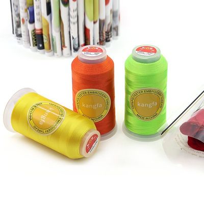 Colorful 120/2 4000 yards 5000 yards Mercerized Embroidery Thread 0.145 mm for Sewing