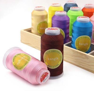 4000 Yard 120d/2 Mercerized Polyester Embroidery Thread for Industrial Sewing Machines