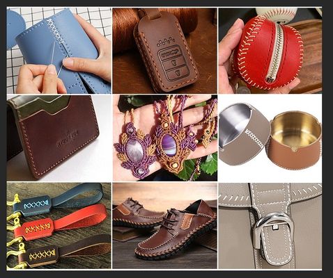 400g DIY Handmade Leather Sewing 0.8mm Round Wax Thread with 16 Yarn Count Texturized
