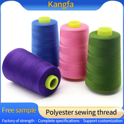 Low Moq 40/2 5000yds Dyed Spun 100% Polyester Sewing Thread for Hand Knitting Durable