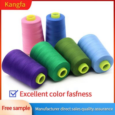 Low Moq 40/2 5000yds Dyed Spun 100% Polyester Sewing Thread for Hand Knitting Durable
