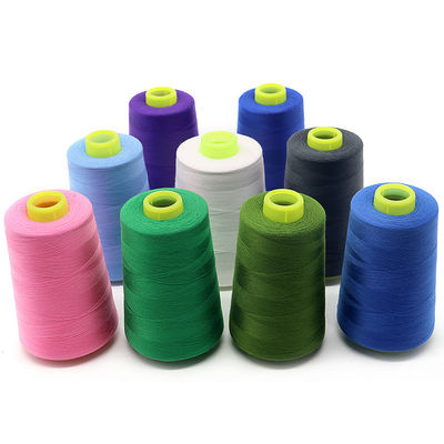 Low Moq 40/2 5000yds Dyed Spun 100% Polyester Sewing Thread for Hand Knitting Durable