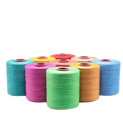210D/16 Luxury Design Polyester Braid Waxed Thread For Bracelets Leather Dyed Pattern