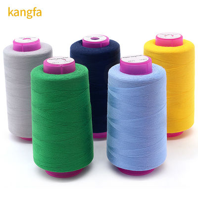 Spun Yarn Type Customized 20/2 Polyester Cotton Core Sewing Thread with Low Shrinkage