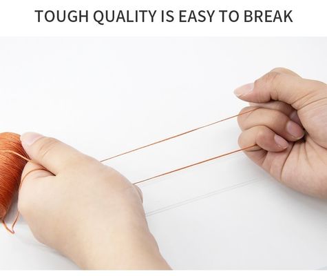 Black Waterproof 0.8mm 1mm 400g 210D/1*16 Spun Yarn Flat Waxed Thread for Leatherware