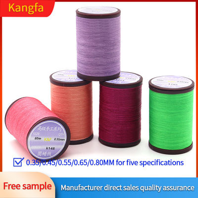 80m/Cone Kangfa Handmade Thread WEIXIN Waxed Polyester Thread 0.8mm for Jewelry Making