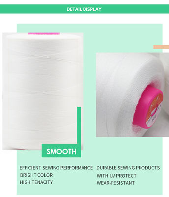 240 Color Options Mercerized Yarn Black Brown White Cotton Thread for T-Shirt Sewing
