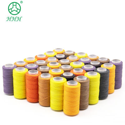 Dyed Color Polyester Nylon Waxed Thread for Small Cone Leather Sewing 7 Days Lead Time