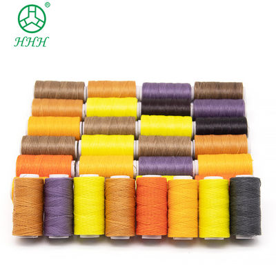 Dyed Color Polyester Nylon Waxed Thread for Small Cone Leather Sewing 7 Days Lead Time