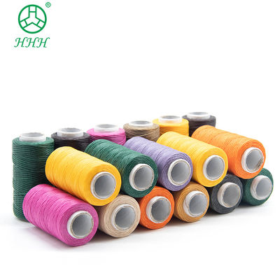 Dyed Color Polyester Nylon Waxed Thread for Small Cone Leather Sewing 7 Days Lead Time