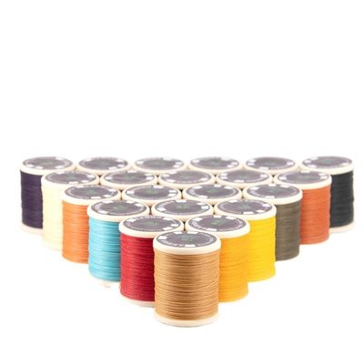 0.55mm Waterproof Polyester Bonded Round Waxed Thread for Leather Sewing Hand Knitting