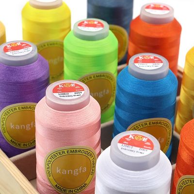 4000y Filament Polyester Embroidery Thread 120d/2 for Machine Embroidery Production