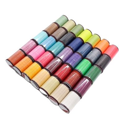 0.8mm Round Waxed Thread Cord Red for Hand Stitching Leather and Handmade Accessories