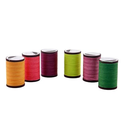 0.8mm Round Waxed Thread Cord Red for Hand Stitching Leather and Handmade Accessories