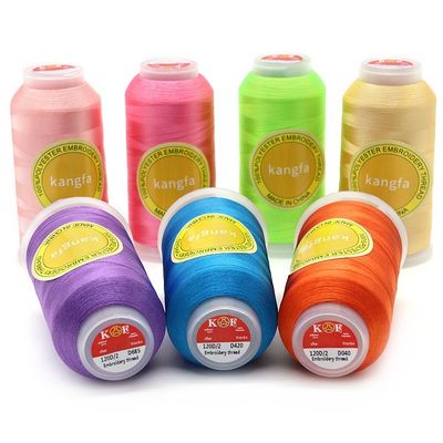 4000Y Embroidery Machine Threads 100% Polyester 120d/2 for in Low Shrinkage Embroidery