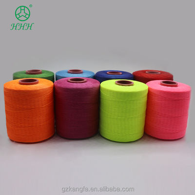 Custom 0.8mm 1mm 100% Polyester Flat Waxed Braided Thread Waterproof for Leather Ware