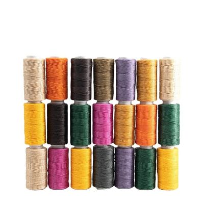 MERCERIZED 100% Polyester Flat Leather Waxed Thread 150d/16 Wax Thread for Sewing Leather