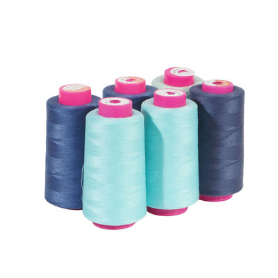 Dyed 20/2 20/3 40/2 Spun Polyester Sewing Thread for Clothes Kangfa Dyed Pattern Dyed