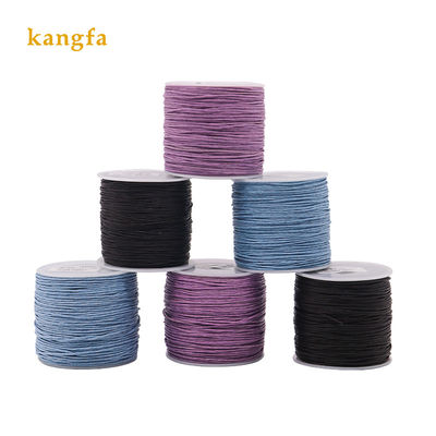 Round Outlet String Strap Necklace Rope Bracelet Popular Style 1.0 mm Cotton Wax Thread