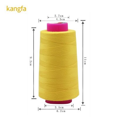 100% Cotton Thread 402 100g Cone Polyester Sewing Thread for Bed Linen Elastic Fabric