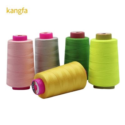 100% Cotton Thread 402 100g Cone Polyester Sewing Thread for Bed Linen Elastic Fabric