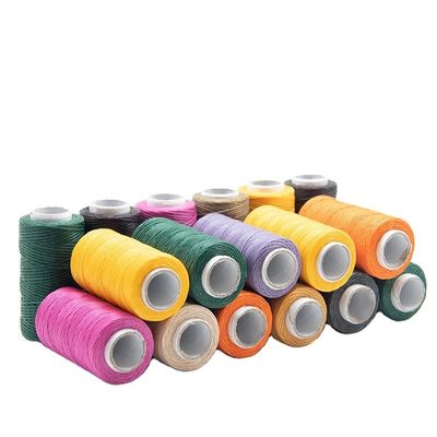 Waterproof 0.8mm Flat Waxed Thread for Leather Durable and Flexible 210D/16 Yarn Count