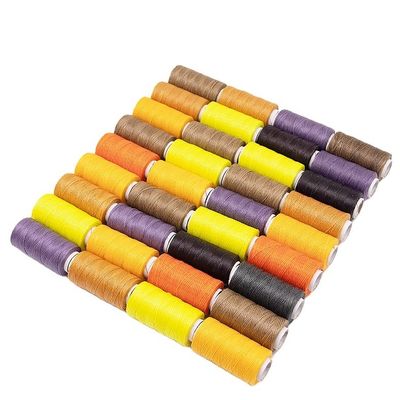 Waterproof 0.8mm Flat Waxed Thread for Leather Durable and Flexible 210D/16 Yarn Count