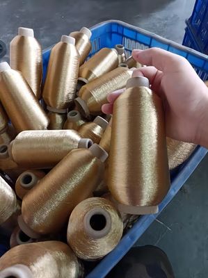 3300y/cone MS 150d Lurex Metallic Sewing Thread for Crochet Fine ST 100% Polyester Cone