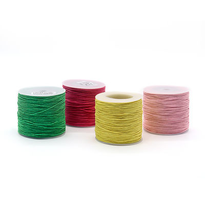 1mm Cotton Braided Yarn Count Colorful Wax Thread for Universal Hand Knitting Jewelry