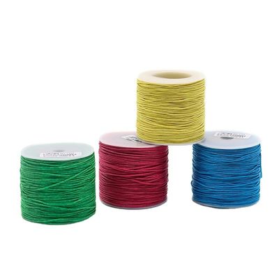 1mm Cotton Braided Yarn Count Colorful Wax Thread for Universal Hand Knitting Jewelry