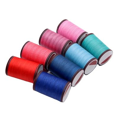 80m/Cone High Strength Polyester Sewing Thread Round Waxed Thread for Leather Hand-art