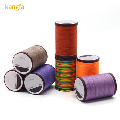 80m/Cone High Strength Polyester Sewing Thread Round Waxed Thread for Leather Hand-art