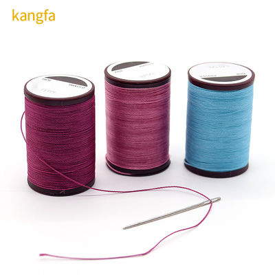 80m/Cone High Strength Polyester Sewing Thread Round Waxed Thread for Leather Hand-art