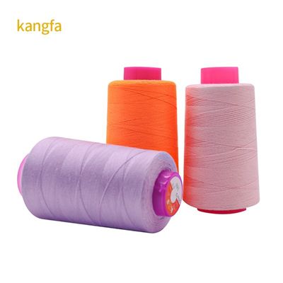 Multicolor Spun Polyester Sewing Thread For Garment Abrasion Resistance