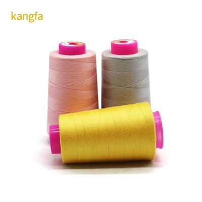 Multicolor Spun Polyester Sewing Thread For Garment Abrasion Resistance