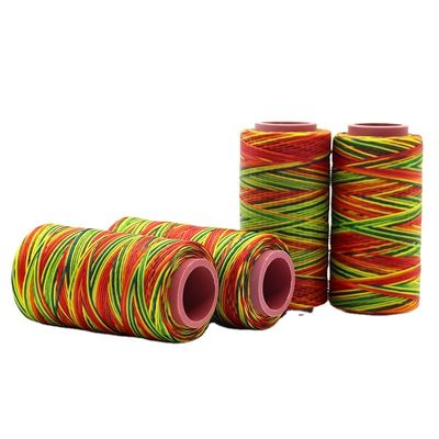 High strength 210D/16 250D/16 Mercerized polyester waxed thread for leather stitching