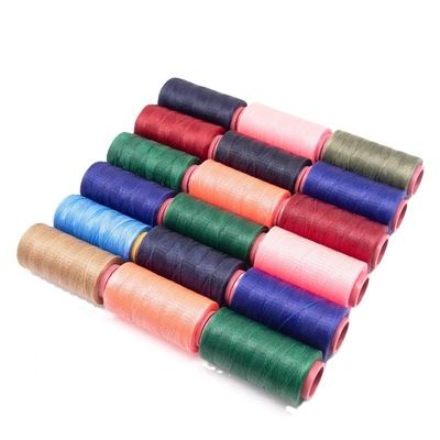 High strength 210D/16 250D/16 Mercerized polyester waxed thread for leather stitching