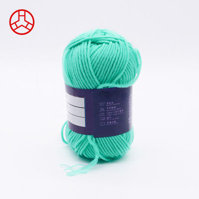 3ply Thick Milk Cotton Baby Yarn Knitting Wool in Multicolor Spun Yarn Type for Teabag