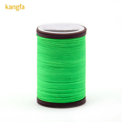 Plastic Cone Polyester Round Braid Waxed Thread for Shoes Sewing 0.35mm 0.45mm 0.65mm